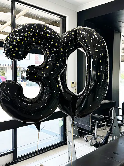 Balloons for the 30th anniversary