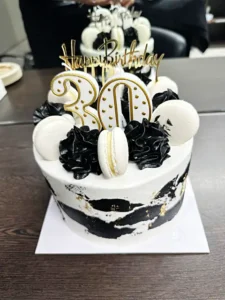 cello hairdressers 30th anniversary Cake